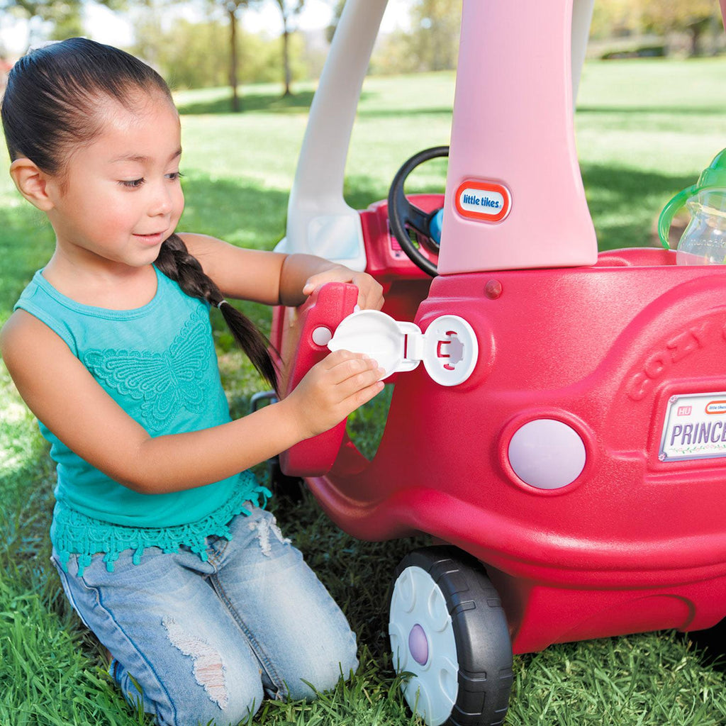 Princess Cozy Coupe - Pink Ride-On Car with Parent Push Handle for Growing Toddler Riding Adventures