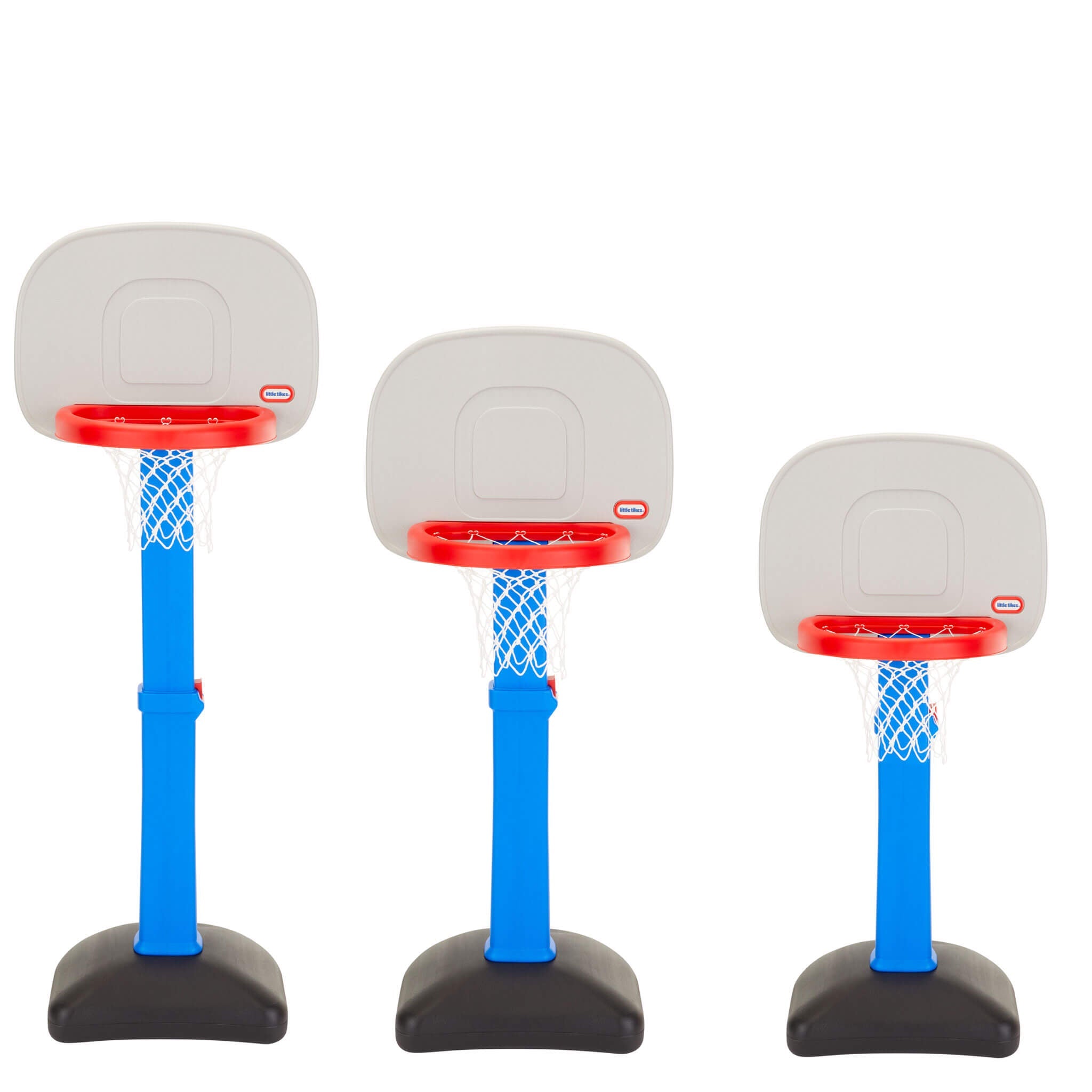 TotSports Easy Score Basketball Set - Adjustable Toddler Hoop with Oversized Rim for Early Basketball Practice and Active Play