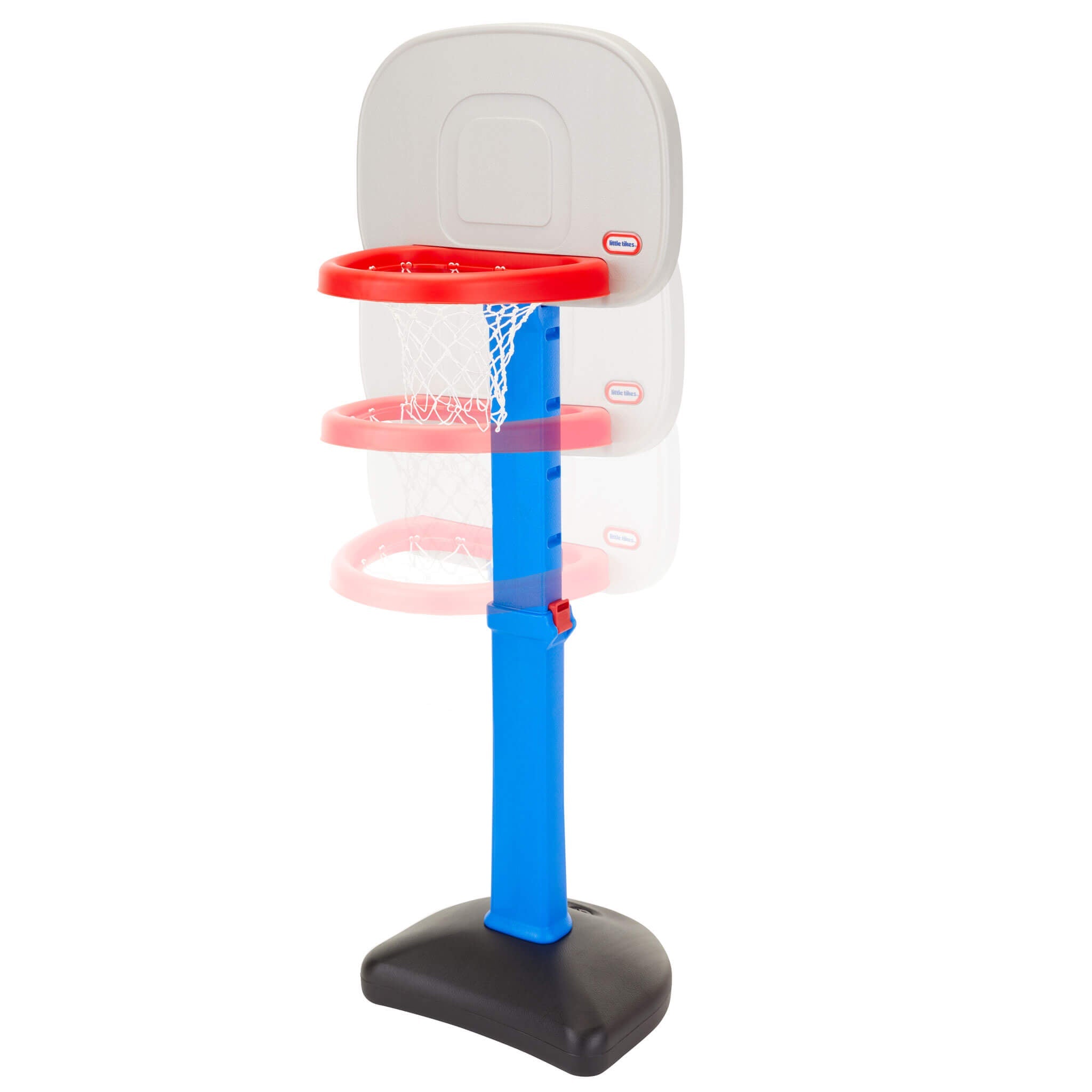 TotSports Easy Score Basketball Set - Adjustable Toddler Hoop with Oversized Rim for Early Basketball Practice and Active Play