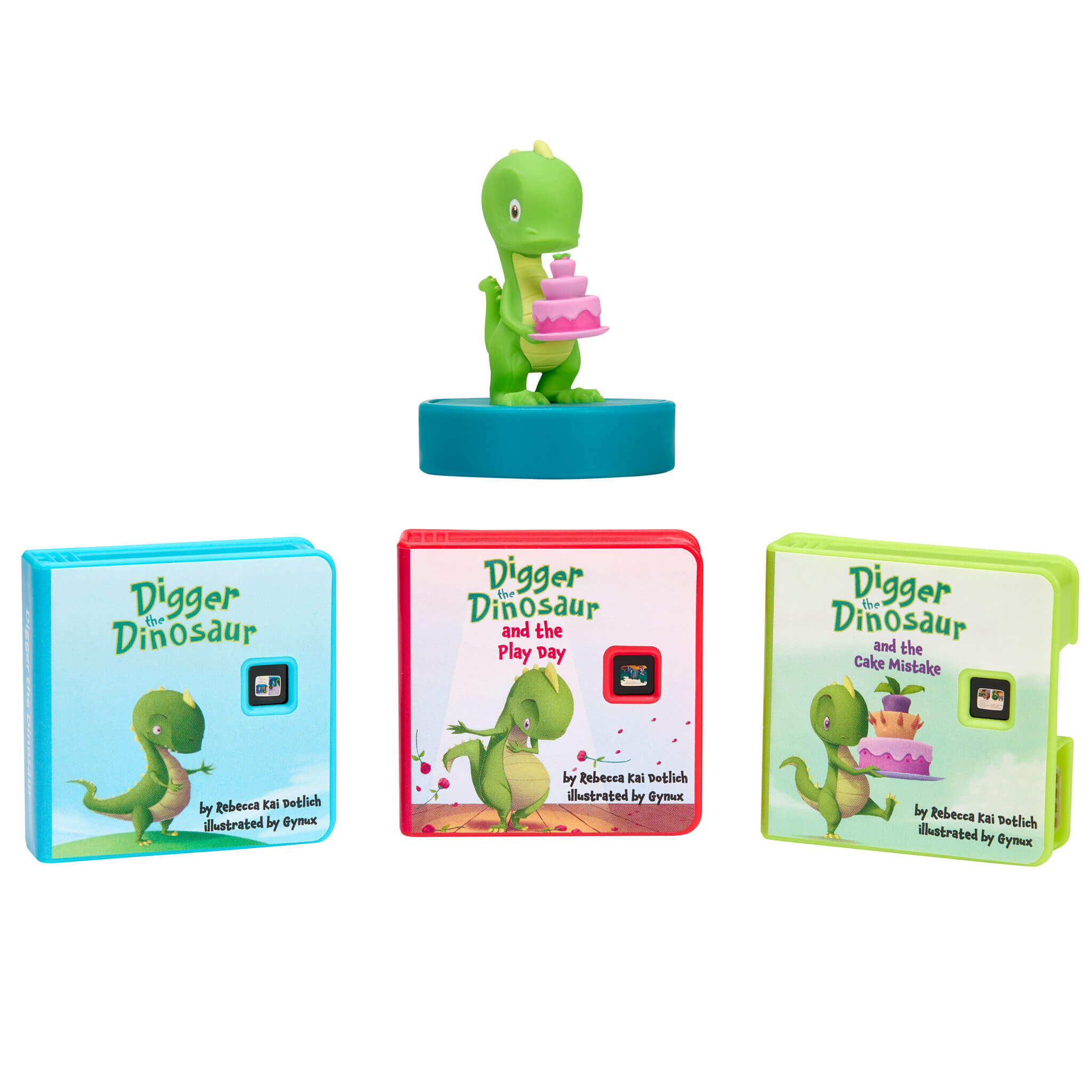 Story Dream Machine Harper Collins Digger the Dinosaur - Three-Story Dinosaur Projector Collection for Dinosaur-Themed Read-Along Adventures