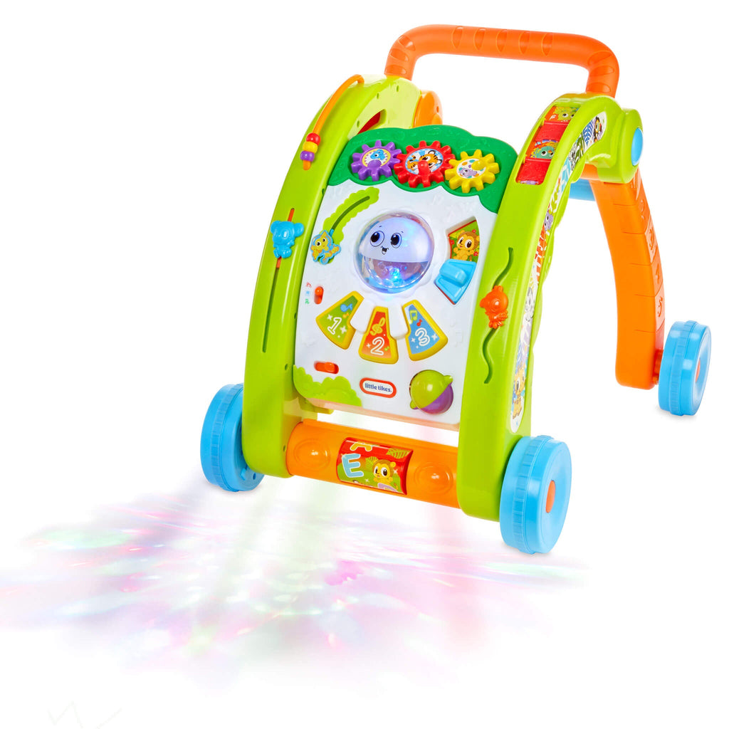 Learn and Play 3-in-1 Activity Walker - Light-Up Push Walker with Three Play Modes for First Steps and Interactive Floor Play