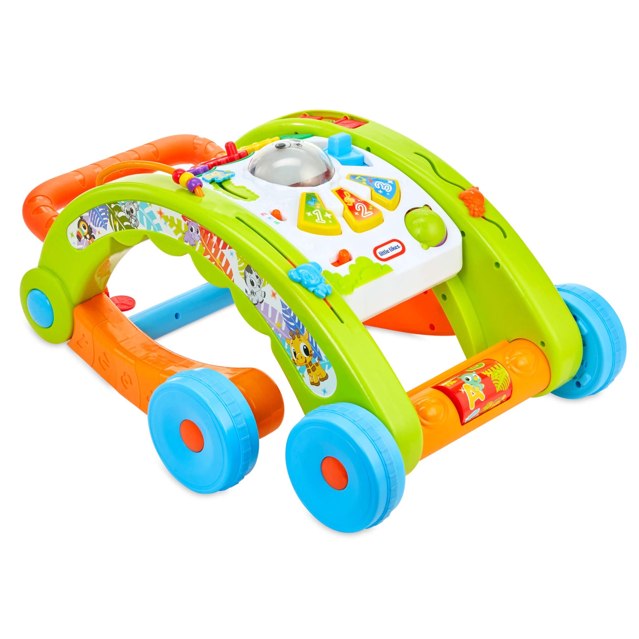 Learn and Play 3-in-1 Activity Walker - Light-Up Push Walker with Three Play Modes for First Steps and Interactive Floor Play