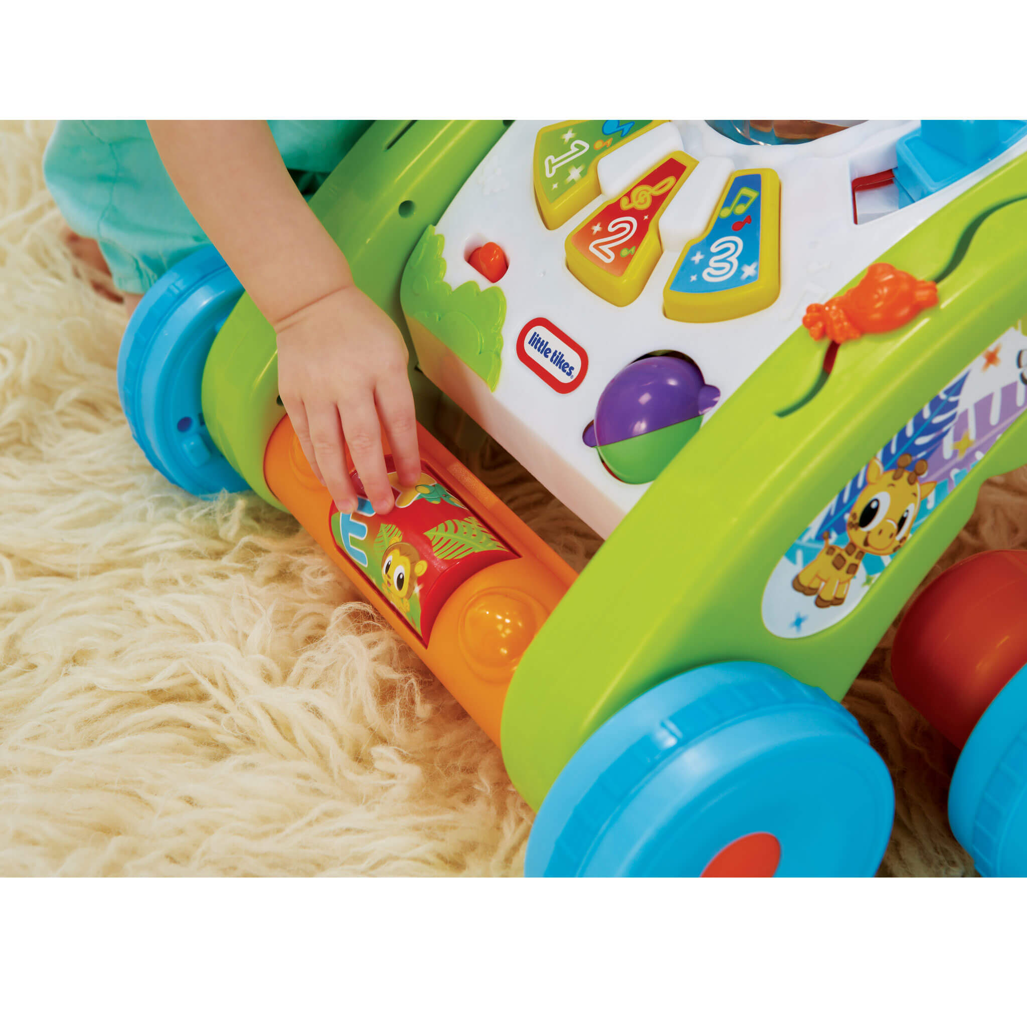 Learn and Play 3-in-1 Activity Walker - Light-Up Push Walker with Three Play Modes for First Steps and Interactive Floor Play