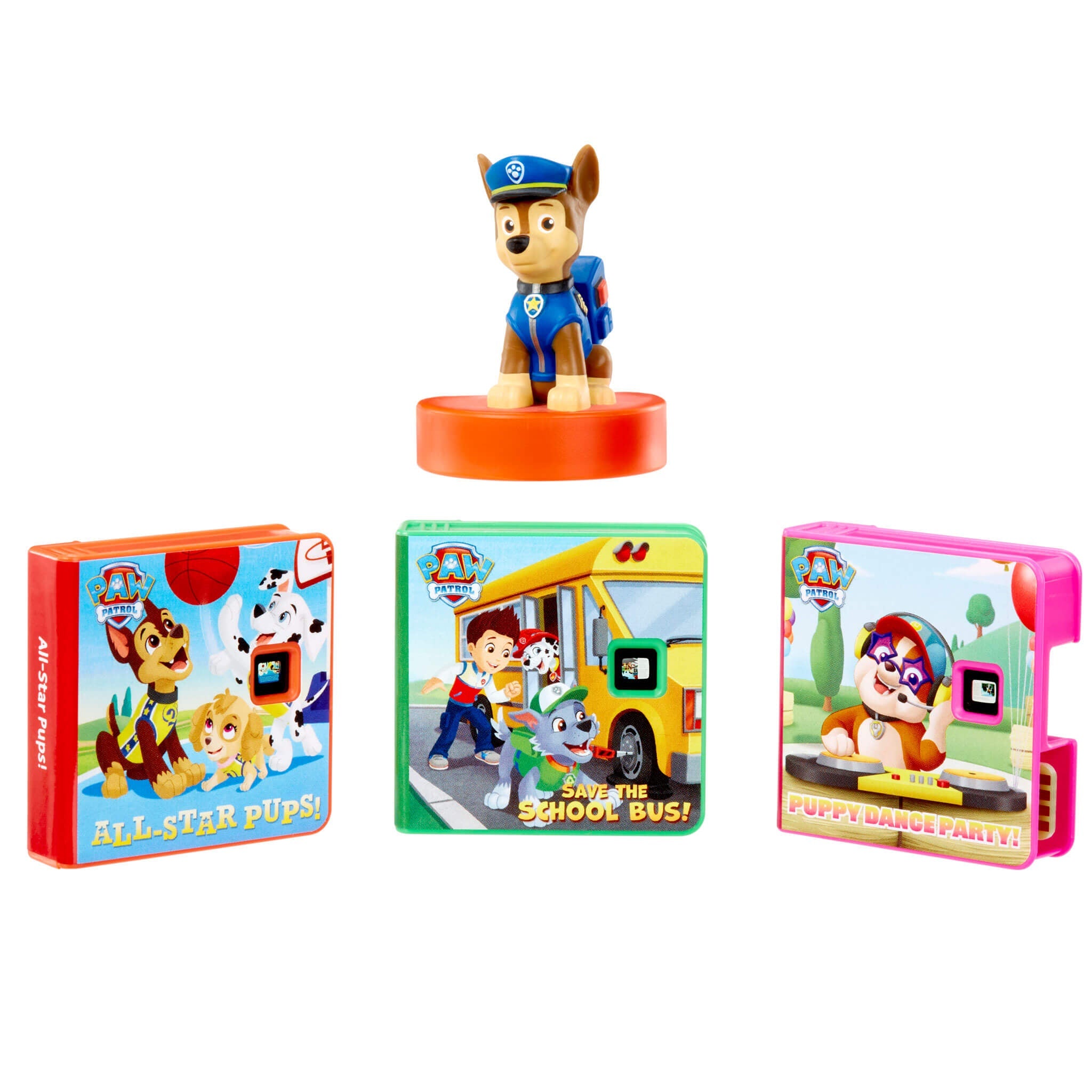 Story Dream Machine Paramount PAW Patrol Hero Collection - Three-Story Projector Pack with Chase Character for Interactive Storytime and Read-Along Play
