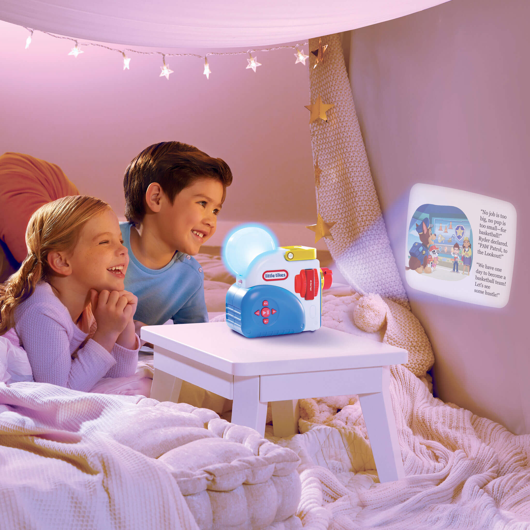Story Dream Machine Paramount PAW Patrol Hero Collection - Three-Story Projector Pack with Chase Character for Interactive Storytime and Read-Along Play