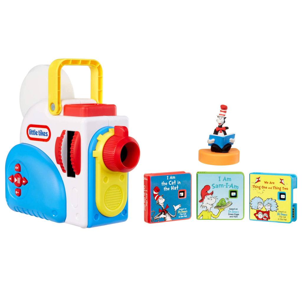 Story Dream Machine Dr. Seuss Starter Pack - Portable Story Projector Set with Character Figurine for Read-Along Adventures at Home or Away