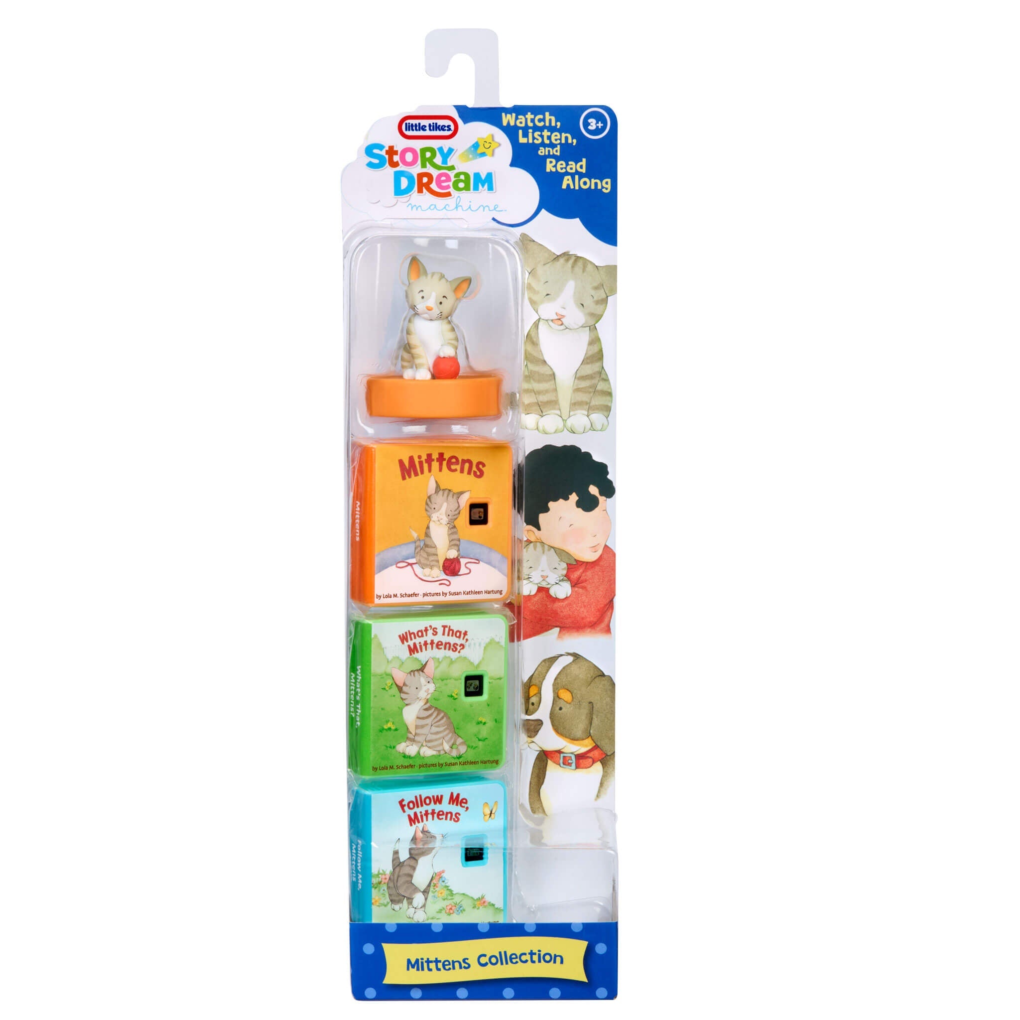 Story Dream Machine Harper Collins Mittens Collection - Three-Story Mittens Projector Collection for Cat-Themed Storytime and Reading Play