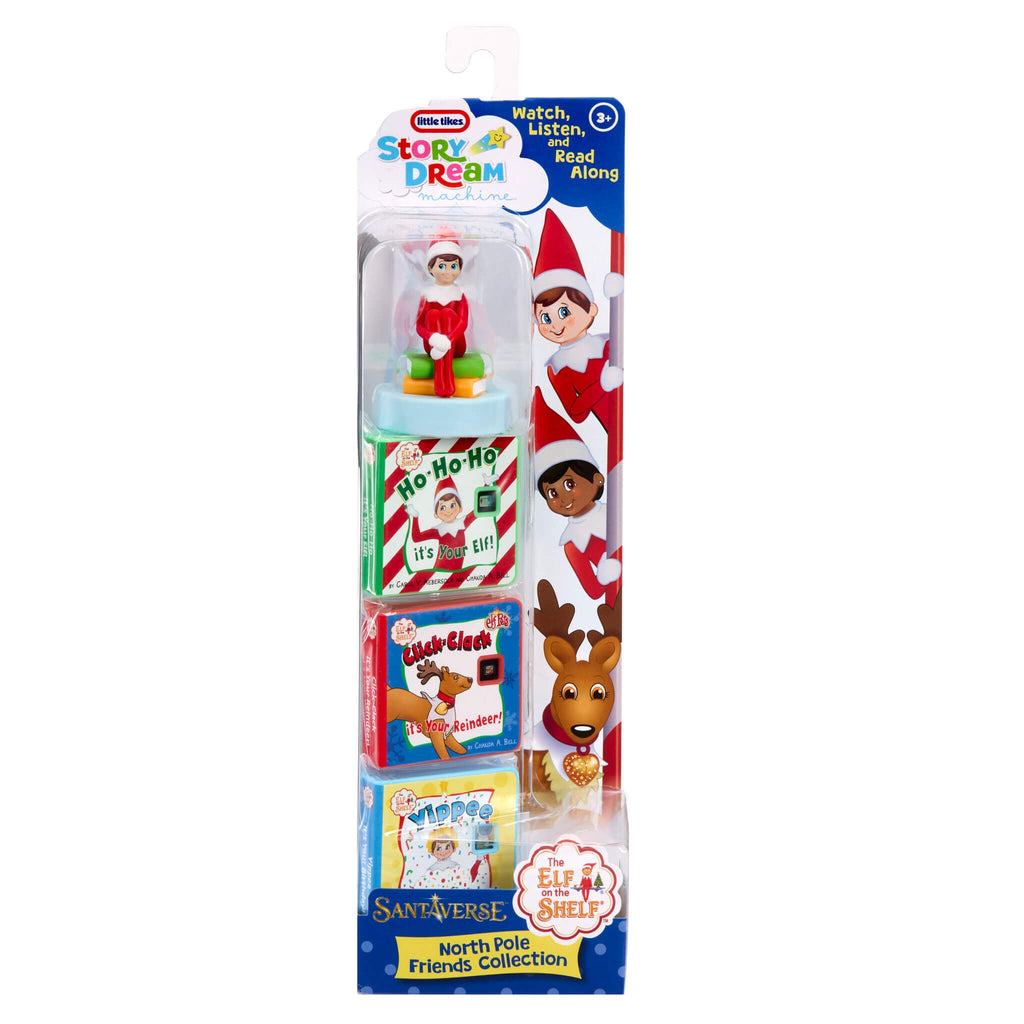 Story Dream Machine The Elf on the Shelf Santaverse North Pole Friends Collection - Holiday Story Projector Collection with Character for Seasonal Read-Along Storytime
