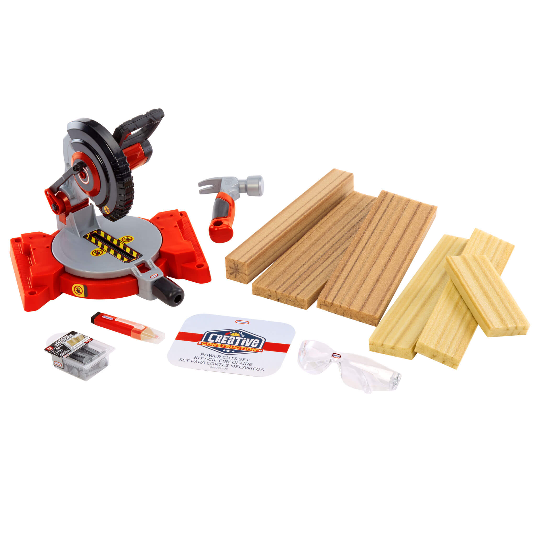 Creative Construction Power Cuts Set - Pretend Power Tool Set for Construction Play for Workshop Role Play and Creative Projects