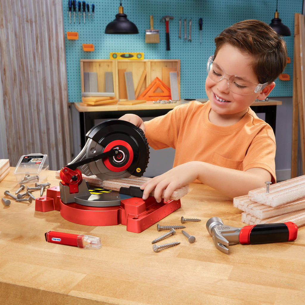 Creative Construction Power Cuts Set - Pretend Power Tool Set for Construction Play for Workshop Role Play and Creative Projects