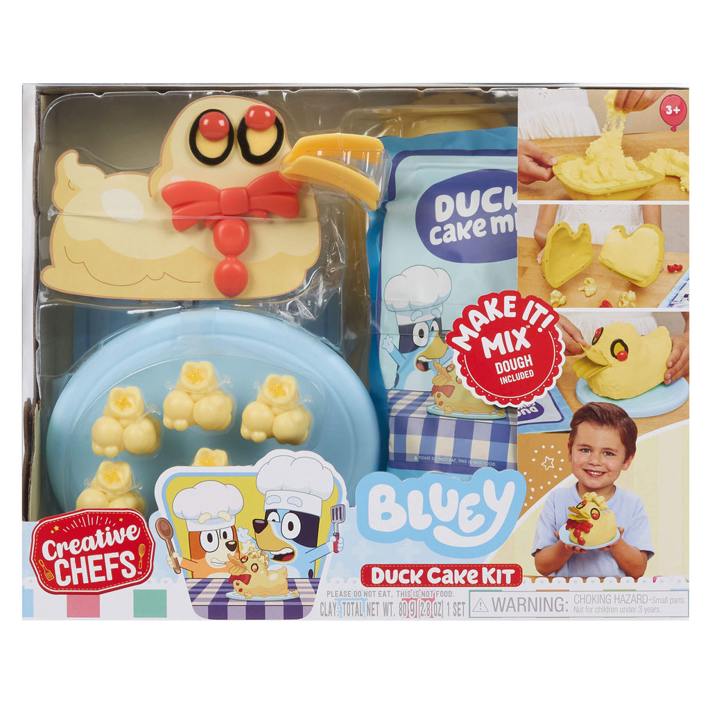 Creative Chefs Bluey - Duck Cake Kit - Pretend Baking Kit with Recipe Cards and Play Ingredients for Creative Dessert Role Play