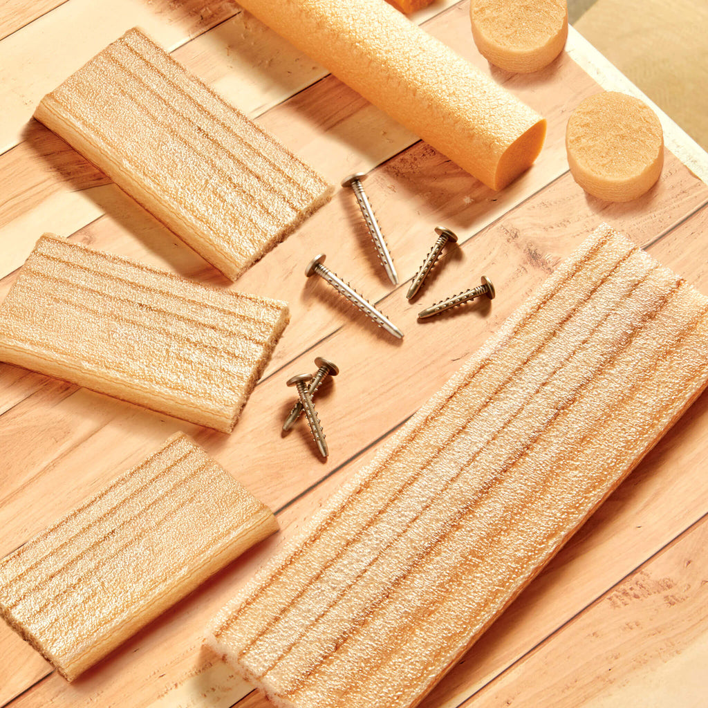 Creative Construction Wood, Nails and Screw Bundle - Pretend Building Materials for Workshop Play for Hands-On Construction and Building Ideas