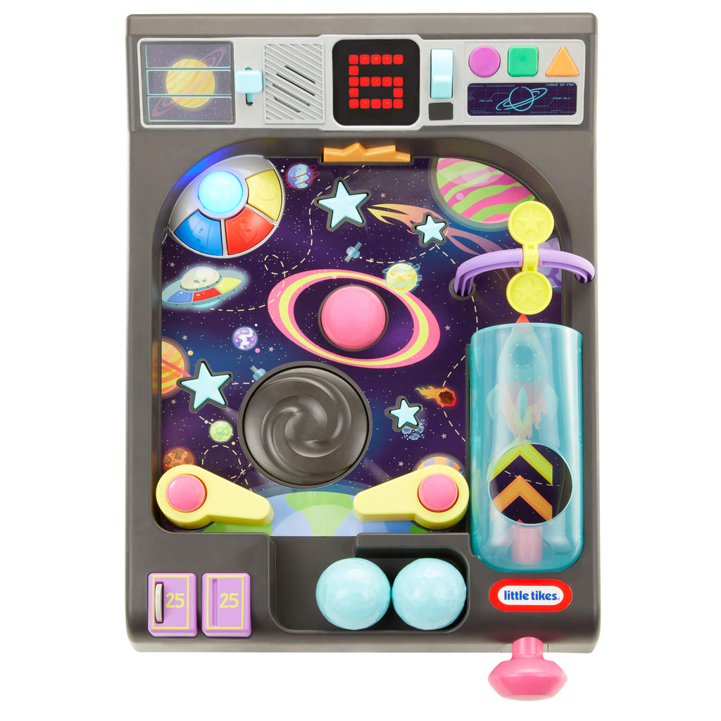 Old School My First Pinball Activity Table - Interactive Space-Themed Learning Activity Table for Hands-On Early Learning and Arcade Play