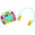 Old School Rainbow Remix Music Player - Cassette-Style Light-Up Music Toy for Musical Play and Early Learning