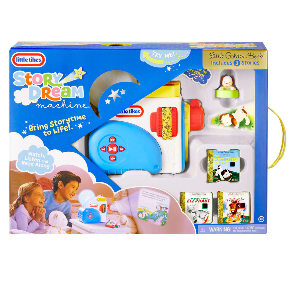Story Dream Machine Little Golden Book Starter Pack - Projector Starter Set with Three Classic Stories for Projected Storytime at Home or On the Go