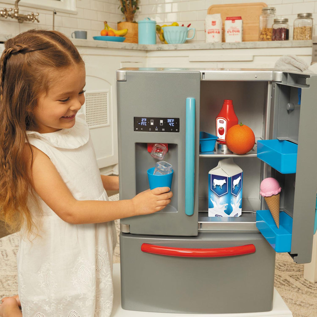 First Fridge - Realistic Pretend Kitchen Fridge with Accessories for Kitchen Role Play and Food Organization