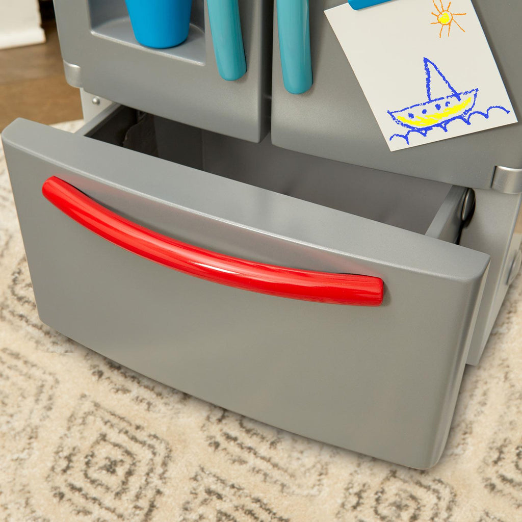 First Fridge - Realistic Pretend Kitchen Fridge with Accessories for Kitchen Role Play and Food Organization