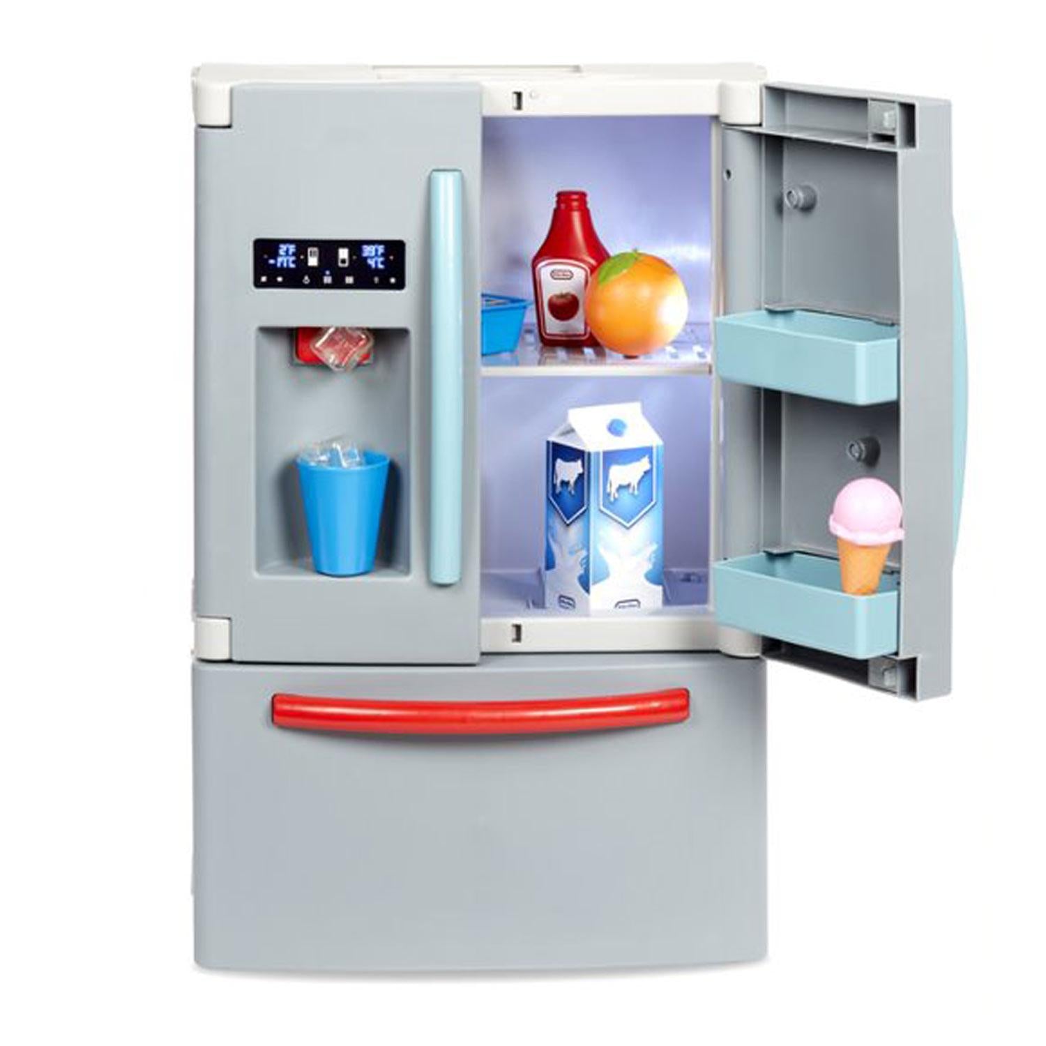 First Fridge - Realistic Pretend Kitchen Fridge with Accessories for Kitchen Role Play and Food Organization