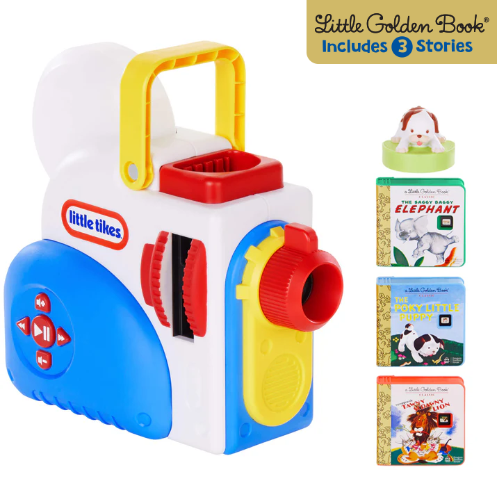 Story Dream Machine Little Golden Book Starter Pack - Projector Starter Set with Three Classic Stories for Projected Storytime at Home or On the Go